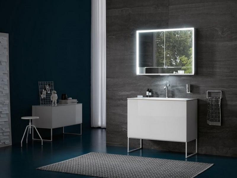 Зеркальный шкаф Keuco Royal Lumos 100 14304 171301 с подсветкой Серебрянный, купить, цена, заказать, магазин, доставка, скидка, промокод, купить, цена, заказать, магазин, доставка, скидка, промокод