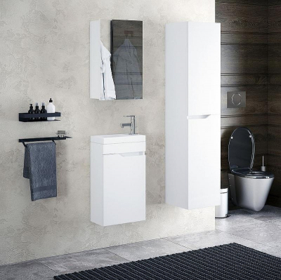 Тумба под раковину Corozo Теона 45 SD-00001628 подвесная Белая