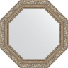 Зеркало Evoform Octagon 65х65 BY 3776 в багетной раме - Виньетка античное серебро 85, купить, цена, заказать, магазин, доставка, скидка, промокод, купить, цена, заказать, магазин, доставка, скидка, промокод