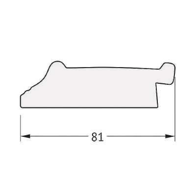 Зеркало Evoform Octagon 59x74 BY 7138 в багетной раме - Черный ардеко 81