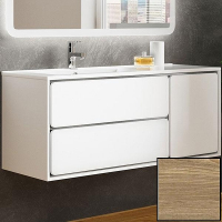 Тумба с раковиной SanVit Бруно-2 120 L kbruno2120 с фактурой под дерево подвесная Карпатская ель, купить, цена, заказать, магазин, доставка, скидка, промокод, купить, цена, заказать, магазин, доставка, скидка, промокод