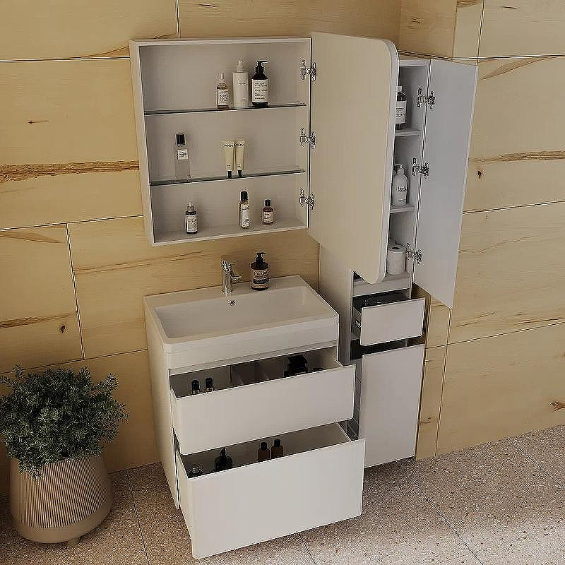 Тумба под раковину Style Line Атлантика 70 Люкс Plus СС-00002342 Белая матовая антискрейтч, купить, цена, заказать, магазин, доставка, скидка, промокод, купить, цена, заказать, магазин, доставка, скидка, промокод