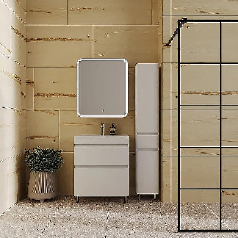 Тумба под раковину Style Line Атлантика 70 Люкс Plus СС-00002342 Белая матовая антискрейтч, купить, цена, заказать, магазин, доставка, скидка, промокод, купить, цена, заказать, магазин, доставка, скидка, промокод