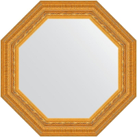 Зеркало Evoform Octagon 59х59 BY 7326 в багетной раме - Сусальное золото 80, купить, цена, заказать, магазин, доставка, скидка, промокод, купить, цена, заказать, магазин, доставка, скидка, промокод
