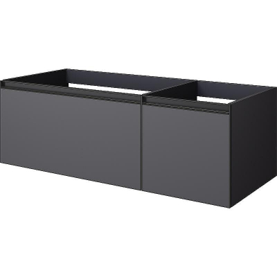 Тумба под раковину Boheme Armadi Art Quatro 2 120 790-M2-120-A-A подвесная Антрацит профиль Антрацит