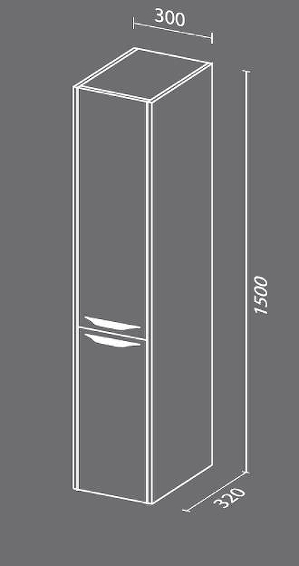 Шкаф пенал SanVit Мэри 30 pmery в цвете Ral с бельевой корзиной подвесной Красный глянец, купить, цена, заказать, магазин, доставка, скидка, промокод, купить, цена, заказать, магазин, доставка, скидка, промокод