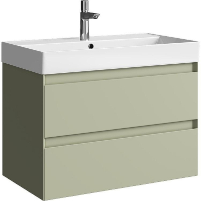 Тумба под раковину Aqwella Geometria 80 GE01082SH подвесная Шалфей зеленый