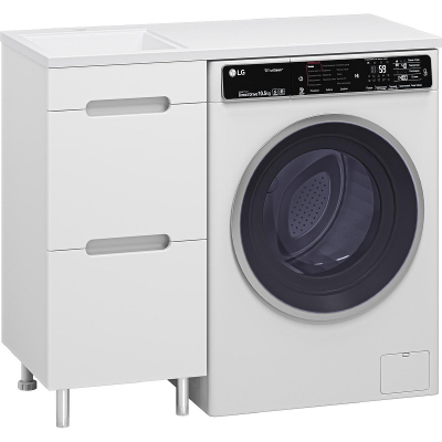 Тумба с раковиной Misty Байкал 100 L УТ000014749 Белая