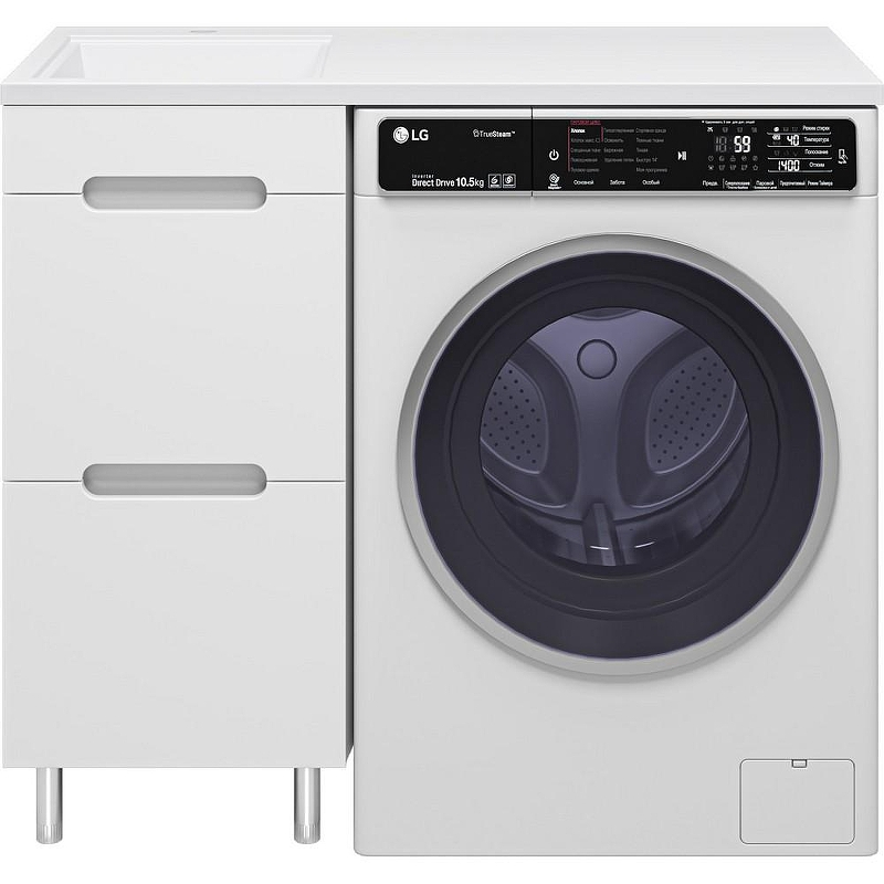 Тумба с раковиной Misty Байкал 100 L УТ000014749 Белая, купить, цена, заказать, магазин, доставка, скидка, промокод, купить, цена, заказать, магазин, доставка, скидка, промокод