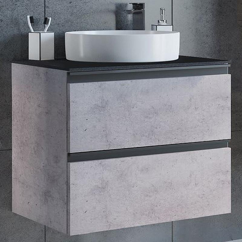 Тумба с раковиной Comforty Эдинбург 60-2 00-00005701 подвесная Бетон светлый, купить, цена, заказать, магазин, доставка, скидка, промокод, купить, цена, заказать, магазин, доставка, скидка, промокод