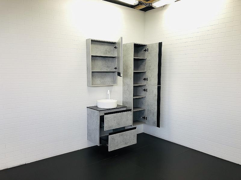 Тумба с раковиной Comforty Эдинбург 60-2 00-00005701 подвесная Бетон светлый, купить, цена, заказать, магазин, доставка, скидка, промокод, купить, цена, заказать, магазин, доставка, скидка, промокод