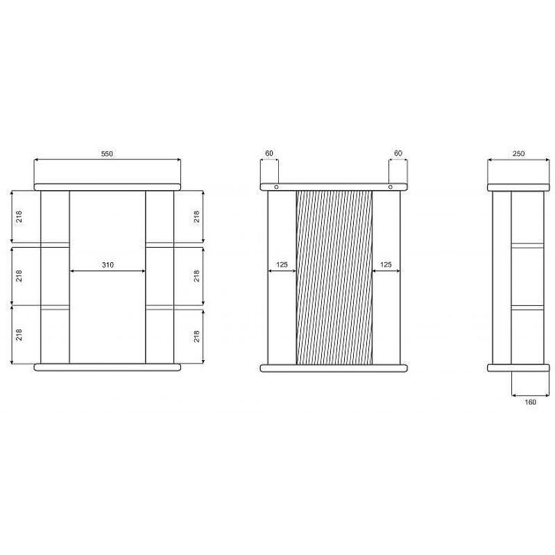 Зеркальный шкаф Misty Магнолия 55 L Э-Маг04055-01СвЛ с подсветкой Белый, купить, цена, заказать, магазин, доставка, скидка, промокод, купить, цена, заказать, магазин, доставка, скидка, промокод