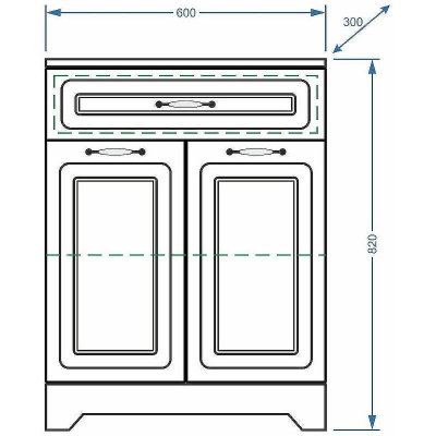 Комод Stella Polar Кармела 60 SP-00000190 Ольха белая