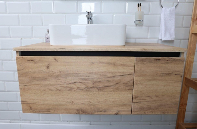 Тумба под раковину Alcora Vitale 90 95400 подвесная цвет Секвойя крем