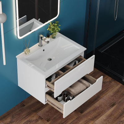 Тумба под раковину Onika Айленд 70 107063 подвесная цвет Белый