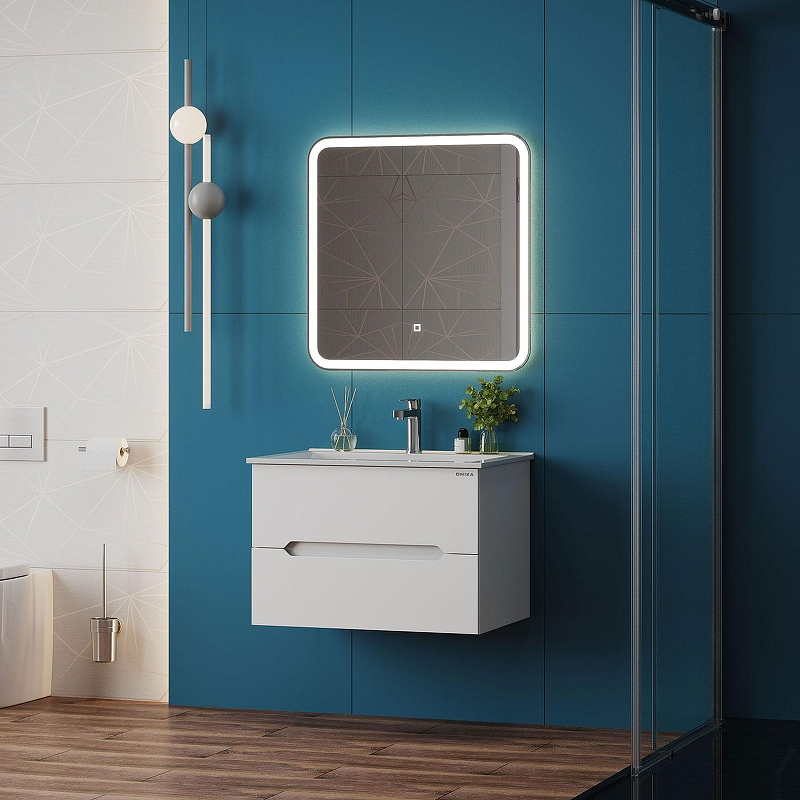 Тумба под раковину Onika Айленд 70 107063 подвесная цвет Белый, купить, цена, заказать, магазин, доставка, скидка, промокод, купить, цена, заказать, магазин, доставка, скидка, промокод