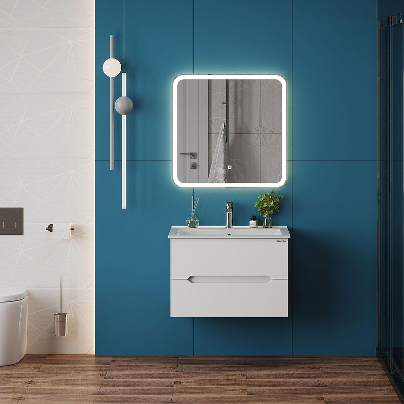 Тумба под раковину Onika Айленд 70 107063 подвесная цвет Белый, купить, цена, заказать, магазин, доставка, скидка, промокод, купить, цена, заказать, магазин, доставка, скидка, промокод