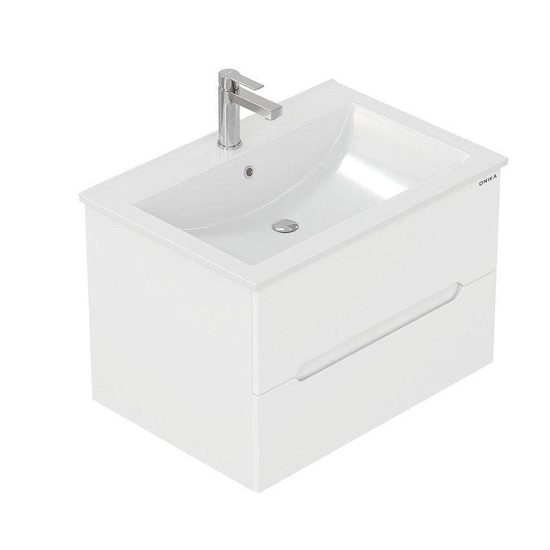 Тумба под раковину Onika Айленд 70 107063 подвесная цвет Белый, купить, цена, заказать, магазин, доставка, скидка, промокод, купить, цена, заказать, магазин, доставка, скидка, промокод