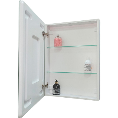 Зеркальный шкаф Mixline Сканди 50 553163 с подсветкой цвет Белый