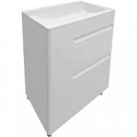 Тумба с раковиной Эстет Kare Luxe 60 ФР-00007072 Белая, купить, цена, заказать, магазин, доставка, скидка, промокод, купить, цена, заказать, магазин, доставка, скидка, промокод