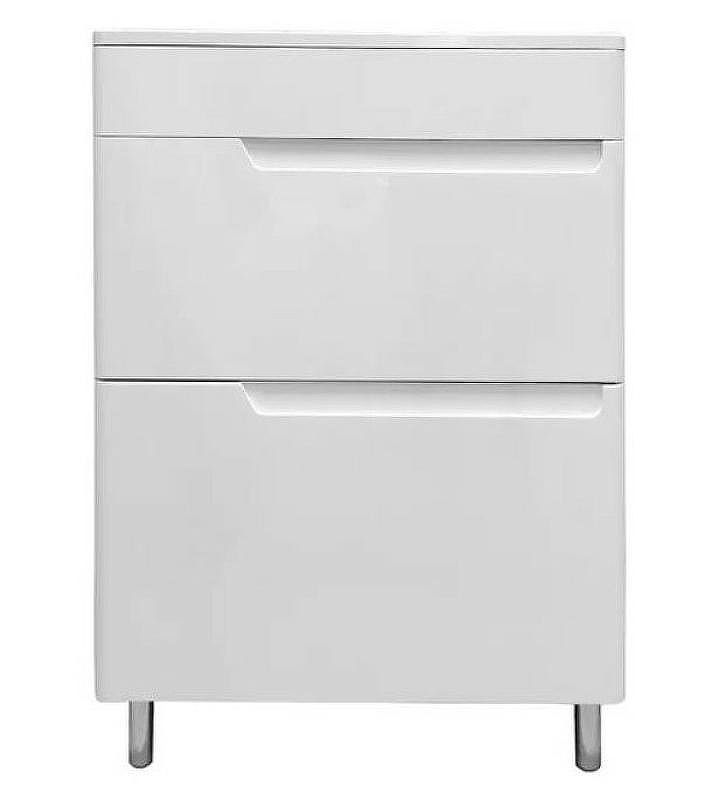 Тумба с раковиной Эстет Kare Luxe 60 ФР-00007072 Белая, купить, цена, заказать, магазин, доставка, скидка, промокод, купить, цена, заказать, магазин, доставка, скидка, промокод