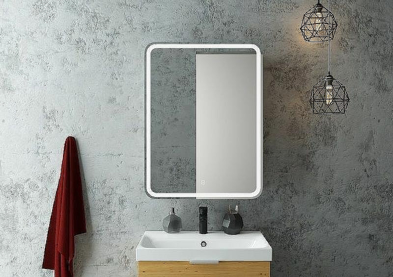 Зеркальный шкаф Art&Max Platino AM-Pla-600-800-1D-L-DS-F с подсветкой с сенсорным выключателем Белый, купить, цена, заказать, магазин, доставка, скидка, промокод, купить, цена, заказать, магазин, доставка, скидка, промокод