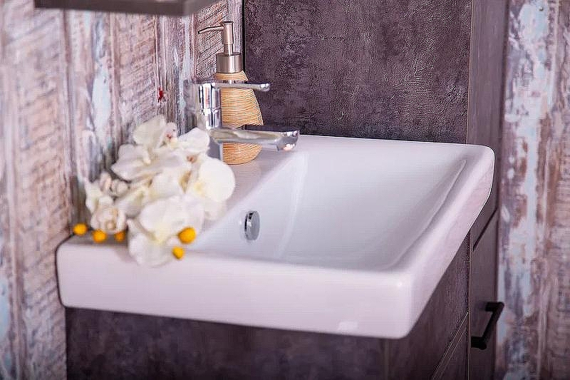 Тумба под раковину Бриклаер Чили 55 4627125415203 Цемент, купить, цена, заказать, магазин, доставка, скидка, промокод, купить, цена, заказать, магазин, доставка, скидка, промокод