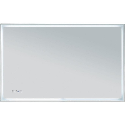 Зеркало Aquanet Оптима 120 288968 с подсветкой Белое матовое с сенсорным выключателем