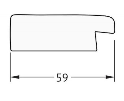 Зеркало Evoform Definite 104х54 BY 0701 в багетной раме - Травленое серебро 59