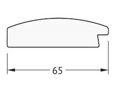 Зеркало Evoform Definite 156х76 BY 1119 в багетной раме - Орех 65