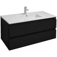 Тумба под раковину Jacob Delafon Madeleine 100 EB1318-J53 подвесная Черная матовая, купить, цена, заказать, магазин, доставка, скидка, промокод, купить, цена, заказать, магазин, доставка, скидка, промокод