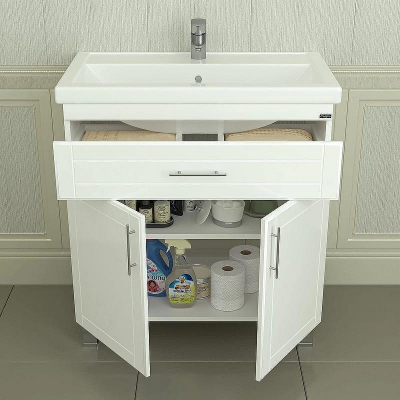 Тумба под раковину СанТа Дублин 70 223004 Белая