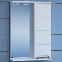 Зеркало со шкафом СанТа Родос 50 R 106014 с подсветкой Белое, купить, цена, заказать, магазин, доставка, скидка, промокод, купить, цена, заказать, магазин, доставка, скидка, промокод