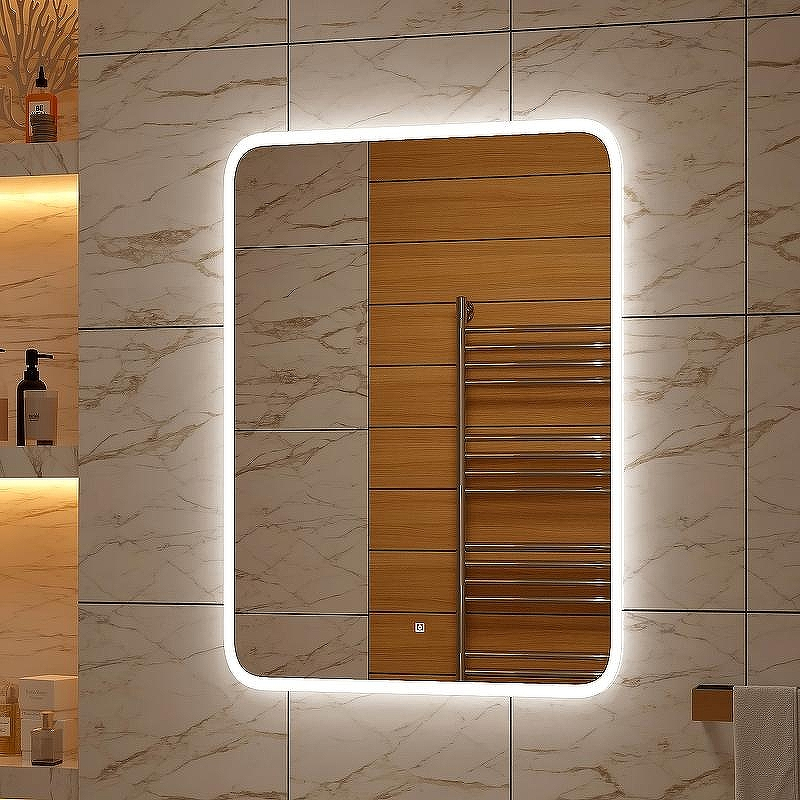 Зеркало Континент Glamour 700х1000 ЗЛП277 с подсветкой с сенсорным выключателем, купить, цена, заказать, магазин, доставка, скидка, промокод, купить, цена, заказать, магазин, доставка, скидка, промокод