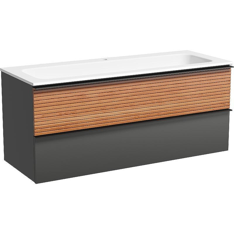 Тумба под раковину Sancos Delta 120 DL120GR подвесная Дуб красный Графит, купить, цена, заказать, магазин, доставка, скидка, промокод, купить, цена, заказать, магазин, доставка, скидка, промокод