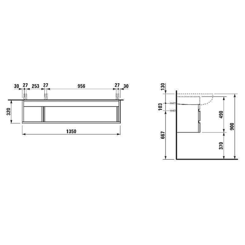 Тумба под раковину Laufen Alessi One 135 4.2436.0.097.630.1 подвесная Орех, купить, цена, заказать, магазин, доставка, скидка, промокод, купить, цена, заказать, магазин, доставка, скидка, промокод
