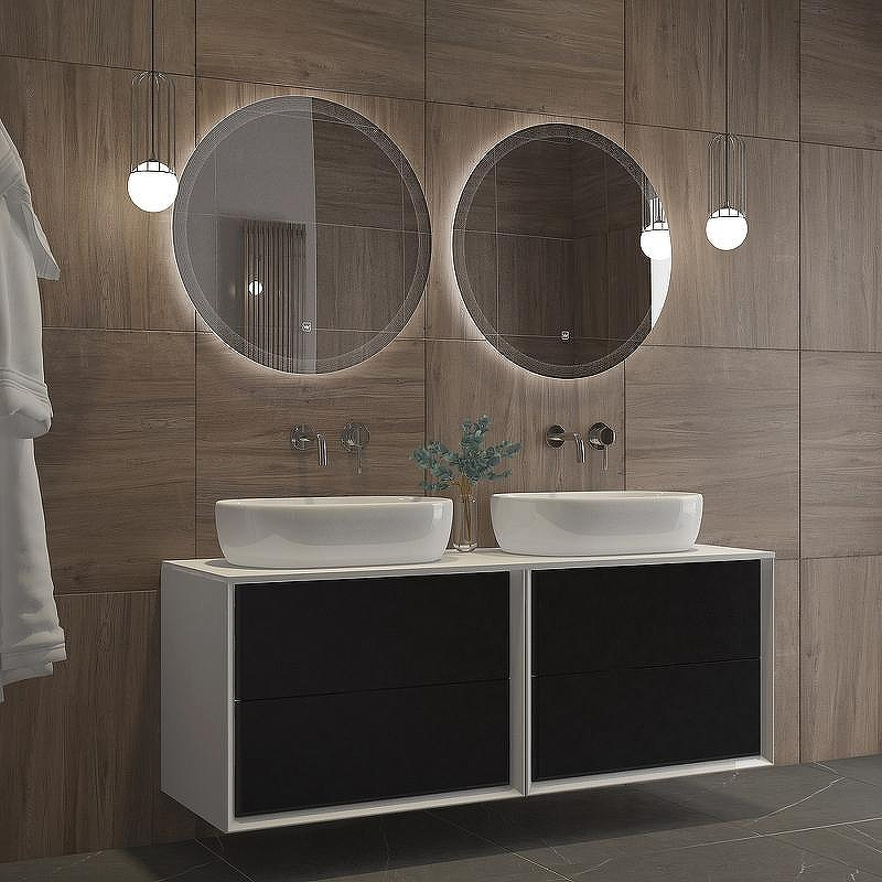 Зеркало Cezares Eco 70 CZR-SPC-ECO-700-LED-TCH с подсветкой с лазерной гравировкой и сенсорным выключателем, купить, цена, заказать, магазин, доставка, скидка, промокод, купить, цена, заказать, магазин, доставка, скидка, промокод