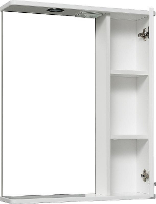 Зеркало со шкафом Runo Авила 60 R 00000001047 с подсветкой Белое