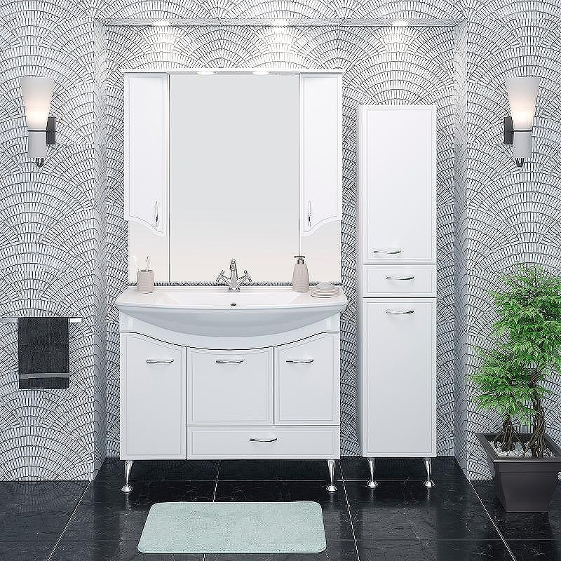 Шкаф пенал Runo Севилья 35 R 00000000601 с бельевой корзиной Белый, купить, цена, заказать, магазин, доставка, скидка, промокод, купить, цена, заказать, магазин, доставка, скидка, промокод