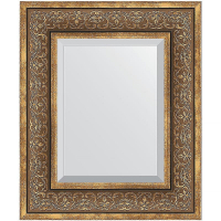 Зеркало Evoform Exclusive 59х49 BY 3370 с фацетом в багетной раме - Вензель бронзовый 101, купить, цена, заказать, магазин, доставка, скидка, промокод, купить, цена, заказать, магазин, доставка, скидка, промокод