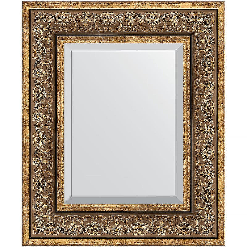 Зеркало Evoform Exclusive 59х49 BY 3370 с фацетом в багетной раме - Вензель бронзовый 101, купить, цена, заказать, магазин, доставка, скидка, промокод, купить, цена, заказать, магазин, доставка, скидка, промокод