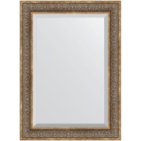 Зеркало Evoform Exclusive 109х79 BY 3474 с фацетом в багетной раме - Вензель бронзовый 101, купить, цена, заказать, магазин, доставка, скидка, промокод, купить, цена, заказать, магазин, доставка, скидка, промокод