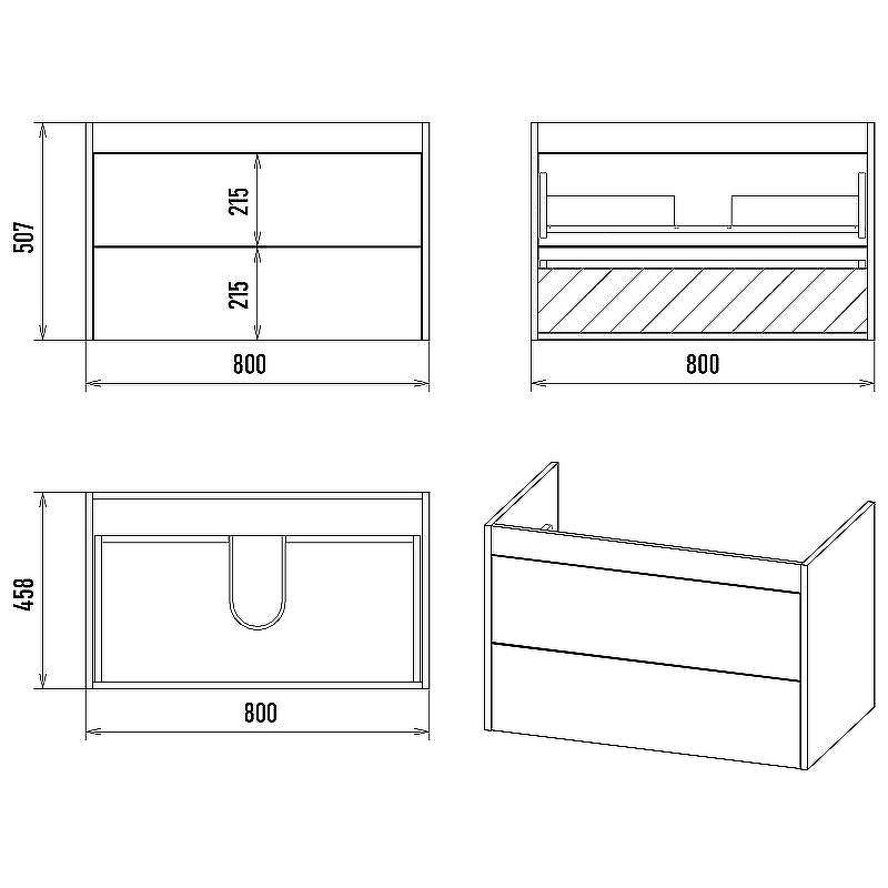 Тумба с раковиной Brevita Monsour 80 УТ000015278 подвесная Дуб Галифакс олово Черный кварц, купить, цена, заказать, магазин, доставка, скидка, промокод, купить, цена, заказать, магазин, доставка, скидка, промокод