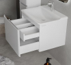 Тумба под раковину Raval Welto 60 Wel.01.60/P/W/RL подвесная Белая, купить, цена, заказать, магазин, доставка, скидка, промокод, купить, цена, заказать, магазин, доставка, скидка, промокод