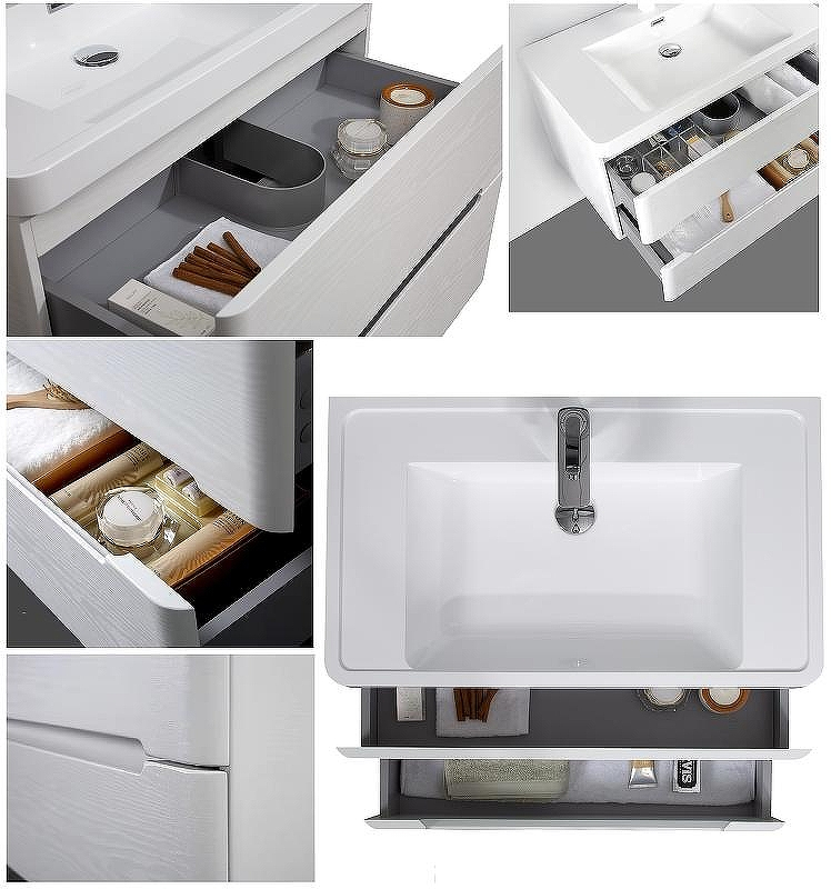 Тумба с раковиной Parly Spa River 60 River60 10102 подвесная Лилейно-белая, купить, цена, заказать, магазин, доставка, скидка, промокод, купить, цена, заказать, магазин, доставка, скидка, промокод