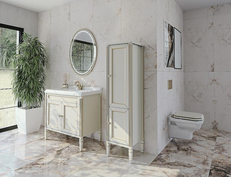 Тумба под раковину Caprigo Albion Promo 90 33319UV-011.VOT.00.20 Бежевая матовая, купить, цена, заказать, магазин, доставка, скидка, промокод, купить, цена, заказать, магазин, доставка, скидка, промокод