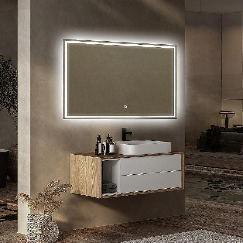 Зеркало Abber See 120 AG6115SL-1.2 с подсветкой с сенсорным выключателем и диммером, купить, цена, заказать, магазин, доставка, скидка, промокод, купить, цена, заказать, магазин, доставка, скидка, промокод