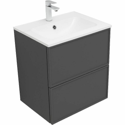 Тумба под раковину Aquanet Арт 60 329063 подвесная Ясень графит