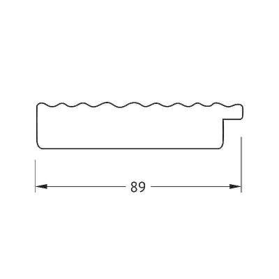 Зеркало Evoform Octagon 67х67 BY 3884 в багетной раме - Красная волна 89