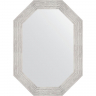 Зеркало Evoform Octagon 52х72 BY 7085 в багетной раме - Серебряный дождь 70, купить, цена, заказать, магазин, доставка, скидка, промокод, купить, цена, заказать, магазин, доставка, скидка, промокод